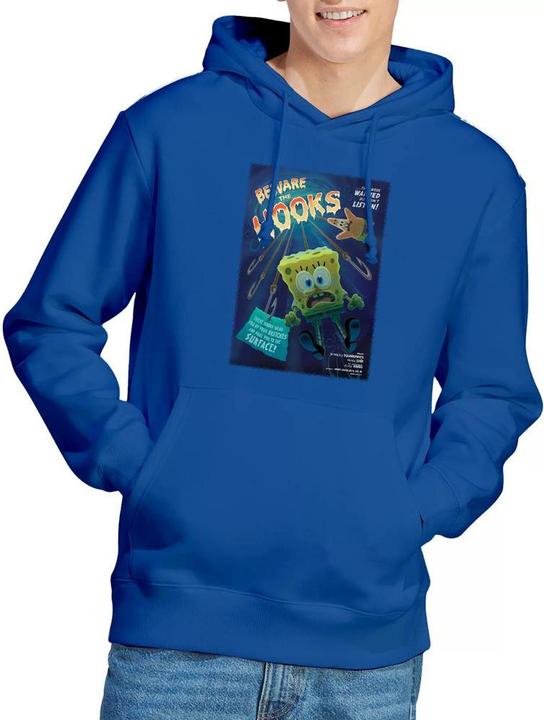 Immagine prodotto Spongebob Squarepants Beware The Hooks Felpa con Cappuccio Uomo (XL)