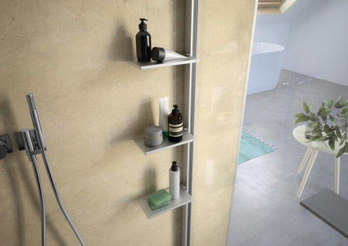 Produktbild Hüppe Duschablage Hppe Select+ silber matt