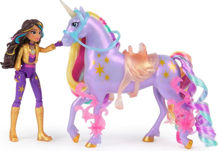Produktbild Unicorn Academy - Sophia und Einhorn Wildstar (mit echter Mähne und Schweif sowie Bürste)