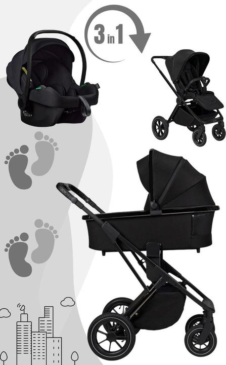 Produktbild Moon PIÙ Kinderwagen Set inkl. Cosmo 2.0. Babyschale