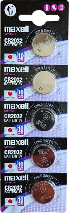Image du produit Maxell Electronics CR2032 (5 pcs, CR2032, 220 mAh)
