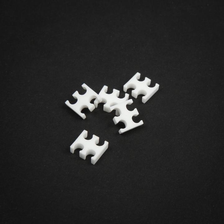 Actual product image King Mod 4-slot cable comb 3mm small - white - set of 5