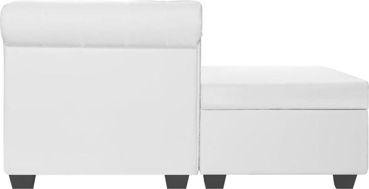 Produktbild VidaXL Chesterfield-Sofa in L-Form Kunstleder Weiss