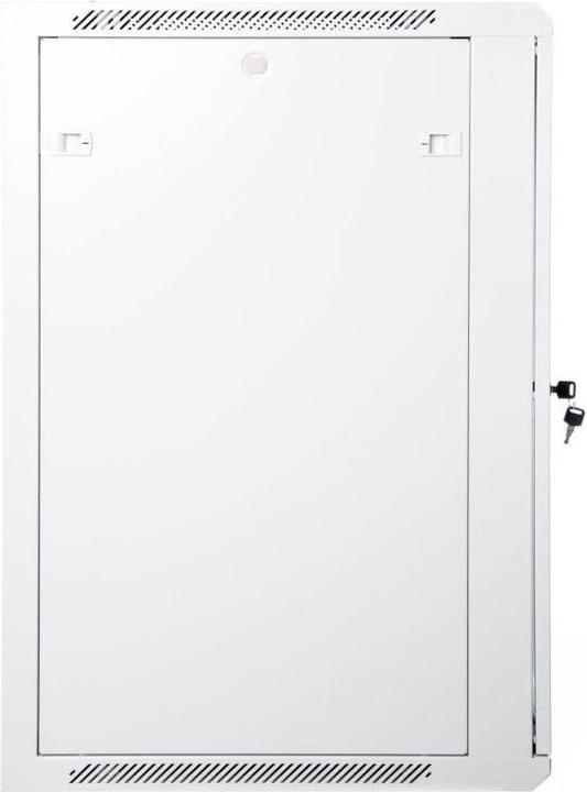 Image du produit Digitus Armoire réseau murale 19 21U Rack 600x600 porte vitrée grise non divisée pliée 60kg (21 HE, Rack 19 pouces)