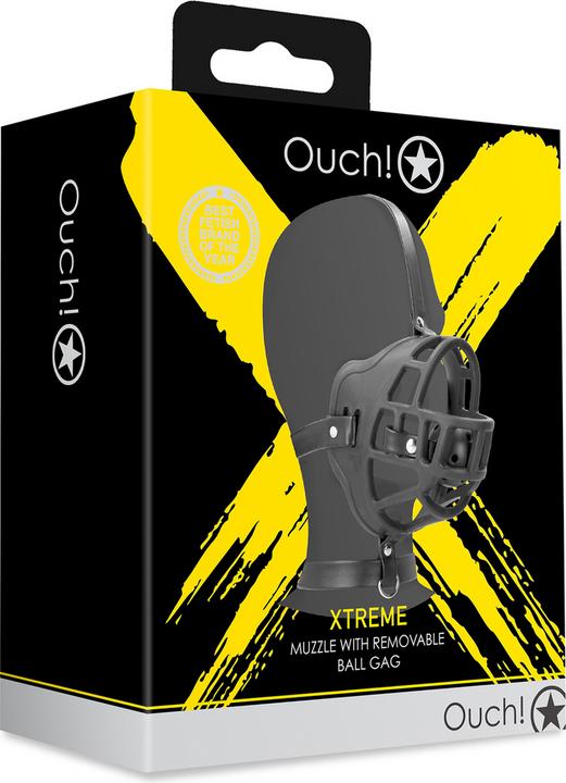 Image du produit Ouch! Muselière avec bâillon amovible - Noir