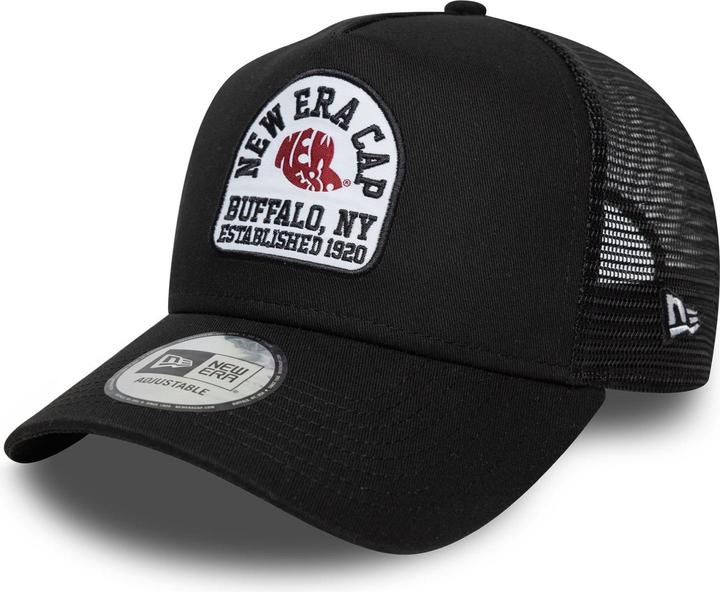 Actual product image New Era A-Frame Mesh Trucker Cap - Brand Patch Schwarz (One size)