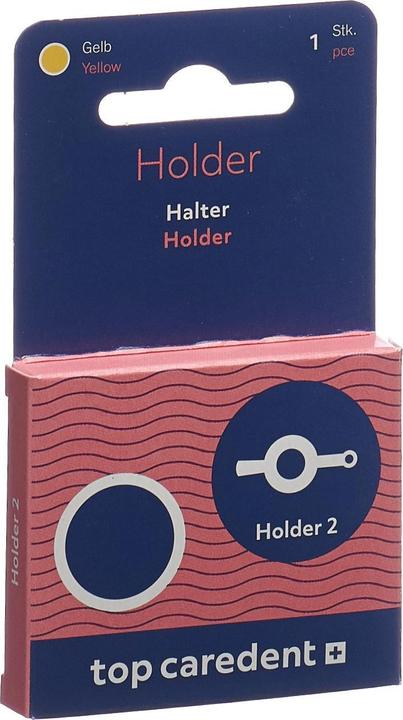 Top Caredent Holder 2 Halter für Interdentalbürsten gelb (1 x)