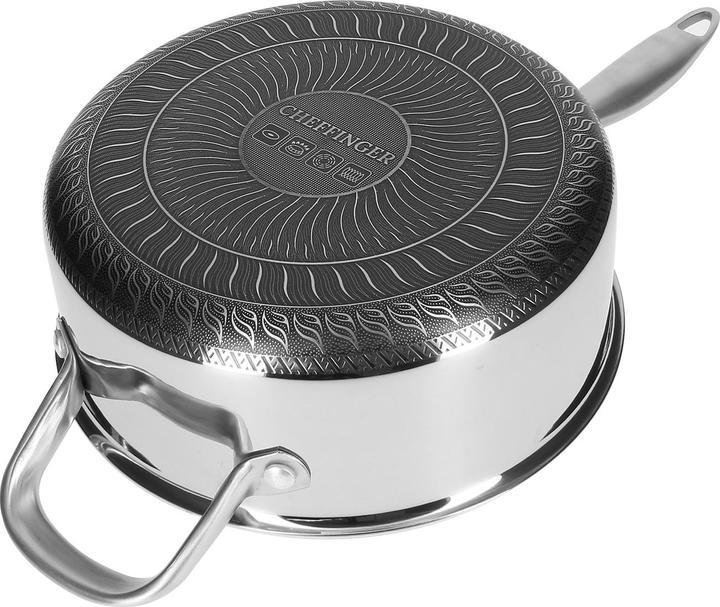 Produktbild Cheffinger Saucentopf 20 cm - Edelstahl (20 cm, Kochtopf, Edelstahl)
