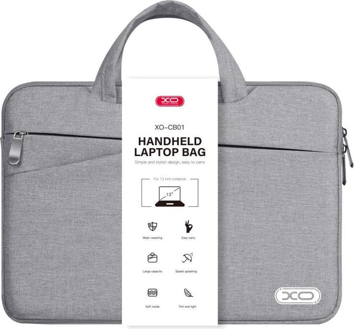 Actual product image xO Laptop bag CB01 13â€ gray (13")