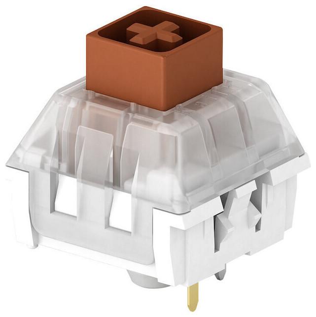 Ducky Kailh Box Brown Interruttori, meccanici, a 3 pin, tattili, MX-Stem, 50g - 110 pezzi