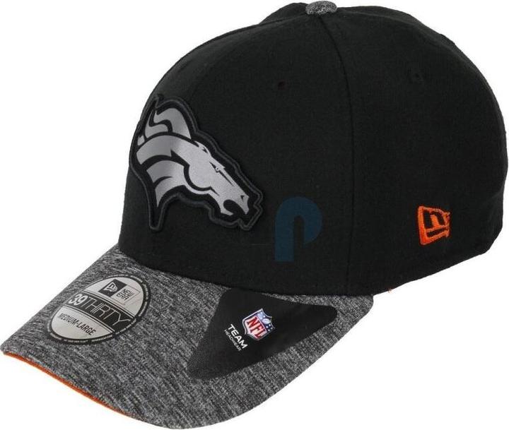 New Era NFL - Denver Broncos - Grey Collection 39Thirty Cap schwarz SM (54, 55, 56, 57)