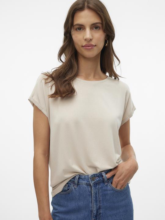 Actual product image Vero Moda Vmlava Glitter Ss Top Stripe Ga (XXL)