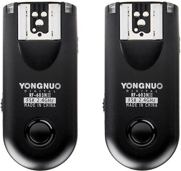 Actual product image Yongnuo Zestaw dwóch wyzwalaczy radiowych RF603N II z kablem N1 do Nikon (Funk)
