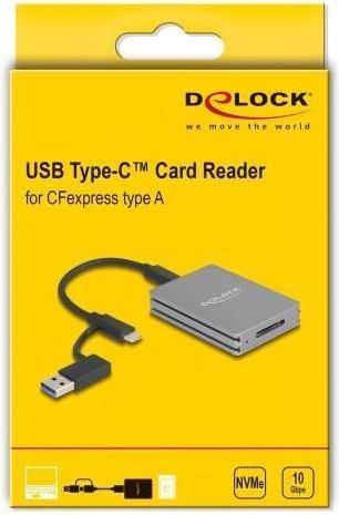 Actual product image Delock USB Type-C Card Reader for CFexpress Type A memory cards (USB-C)