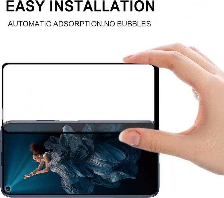 Actual product image Screenguard Honor 20 Pro Full Screen Protective Glass Film 2.5D 9H (1 Piece, Honor 20 Pro)