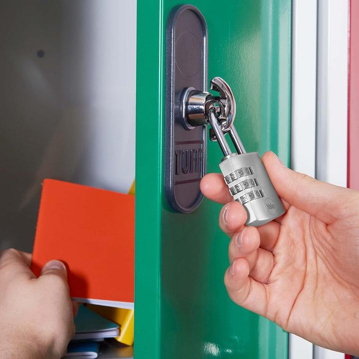 Actual product image Yale Y151B/30/125/1 Padlock 30 mm silver Combination lock