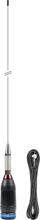 PNI CB antenna ML200, length 200 cm, 26-28 MHz, 1000 W, including 4 metre RG58 cable