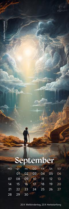 Immagine prodotto Fantasy Lesezeichen & Kalender 2026 (6 x 18 cm, Copertina rigida, Tedesco)