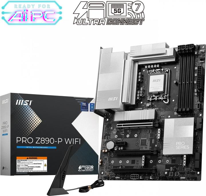 Immagine prodotto MSI PRO Z890-P WIFI (LGA 1851, Intel Z890, ATX)