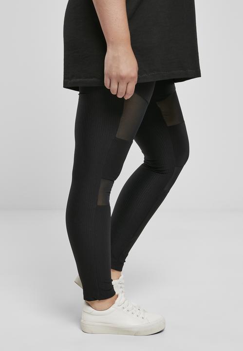 Immagine prodotto Urban Classics Leggings a costine Tech Mesh da donna (4XL)
