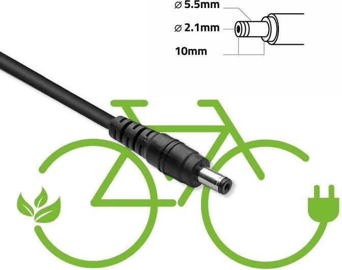 Produktbild Qoltec Ladegerät für E-Bike 36V 42V 2A 5.5x2.1 (E-Bike Akku)