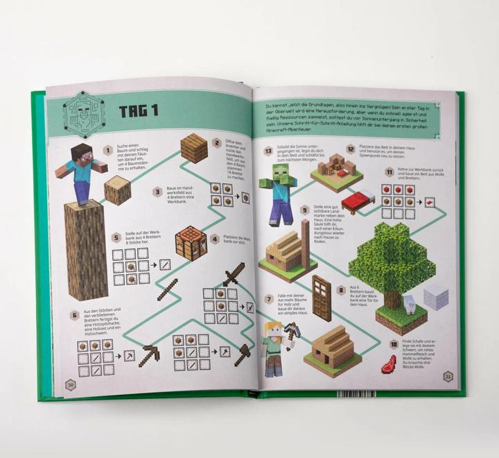 Produktbild Minecraft - Das Survival-Handbuch (Deutsch, Minecraft, Josef Shanel, Matthias Wissnet, 2022)
