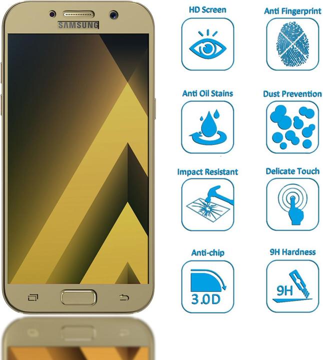 Produktbild Nalia Schutzglas (1 Stück, Samsung Galaxy A3 (2017))