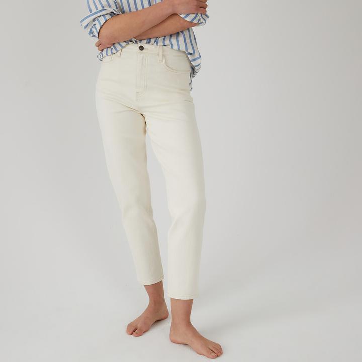 Actual product image La Redoute Collections Boyfit jeans with high waistband (26)