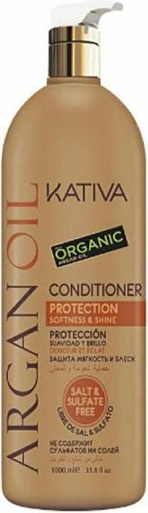 Kativa Argan Oil Conditioner, Frauen, 1000 ml, Professionelle Haarspülung, trockenes Haar, Stumpfes (1000 ml)