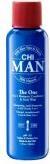 Actual product image Farouk Systems Chi Man The One - 3-In-1 Shampoo, Conditioner And Body Wash 30ml (30 ml, Liquid shampoo)