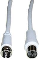 Immagine prodotto E+P FK 25 2.5m F plug coax jack Bianco Cavo coassiale (85 dB, Cavi antenna)