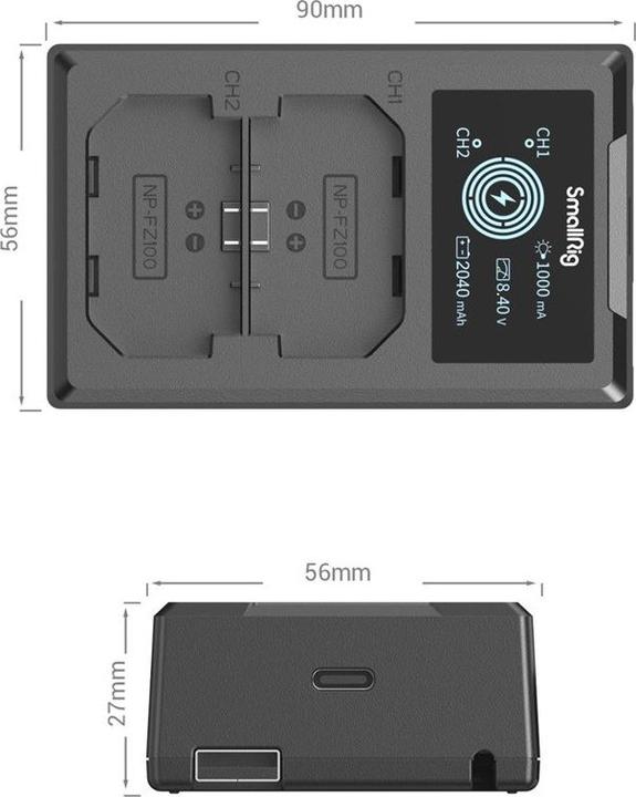 Produktbild SmallRig 4087 Battery Charger For NP-FZ100 Batteries