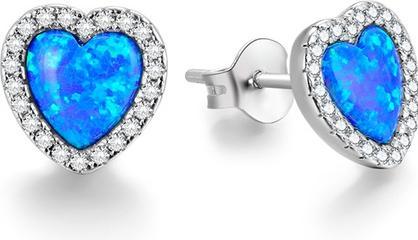 Beneto Love earrings with synthetic opals AGUP2258