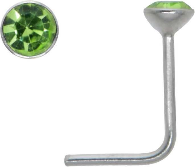 Bijouteria Nasenpiercing (Silber 925, Kristall)