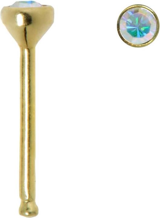 Bijouteria Nasenpiercing (Gold, Kristall)