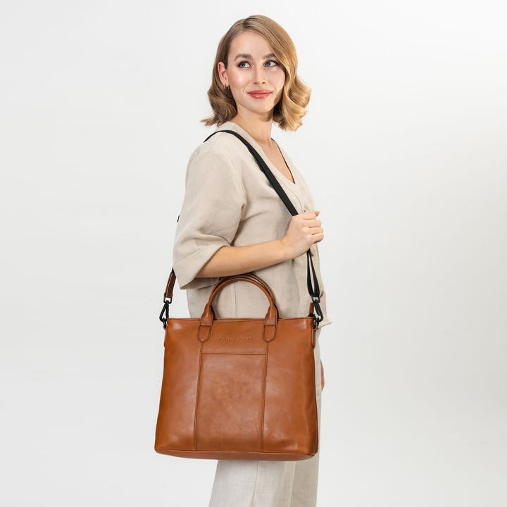 Immagine prodotto Farmhood Borsa Memphis in pelle con scomparto per laptop da 37 cm