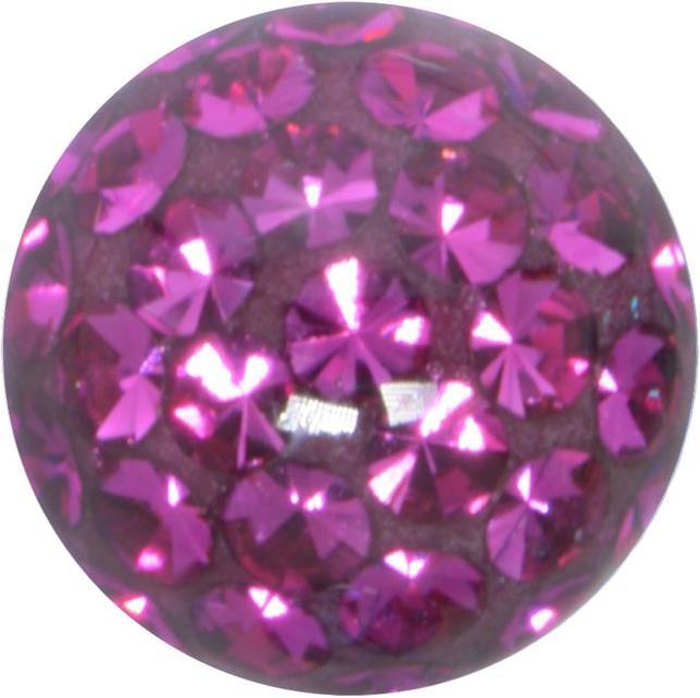 Bijouteria Piercingverschluss (Kristall, Edelstahl, Epoxiharz)