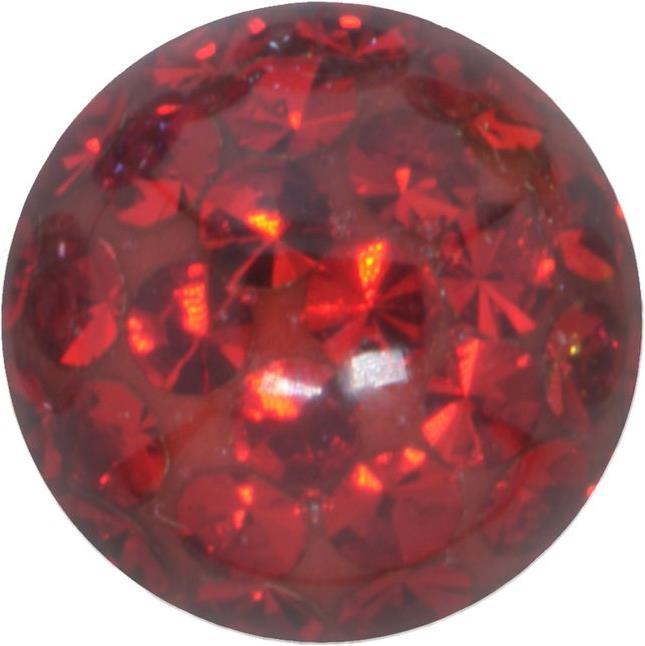 Bijouteria Piercingverschluss (Kristall, Edelstahl, Epoxiharz)