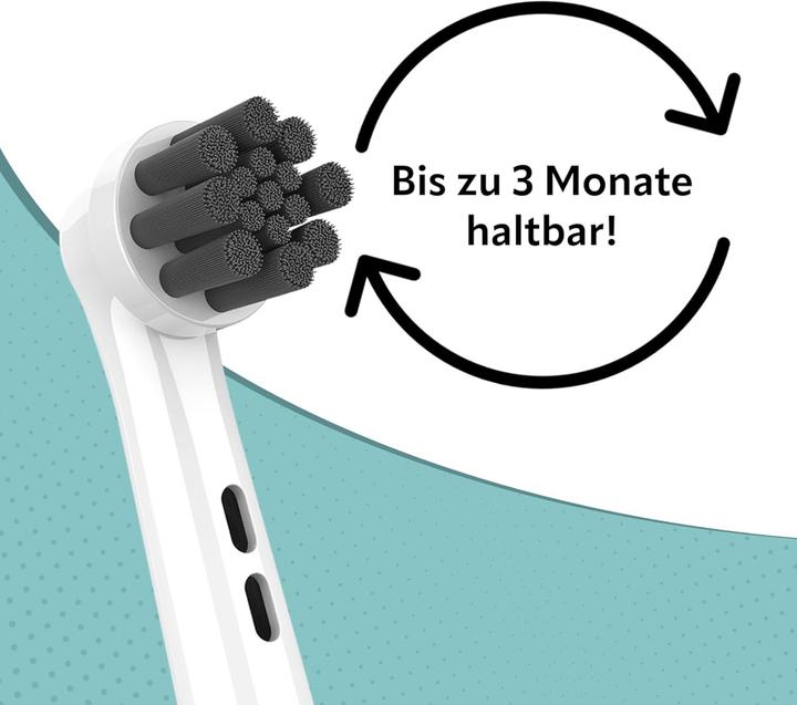 Produktbild Ora-Care Ersatzbürsten mit Aktivkohle kompatibel mit Oral-B 8er Pack (8 x)