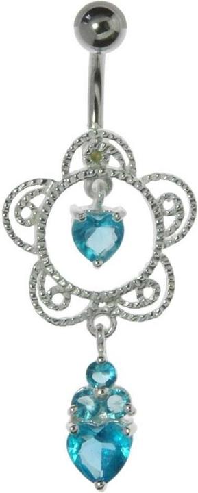 Bijouteria Bauchpiercing (Edelstahl, Silber 925, Kristall)