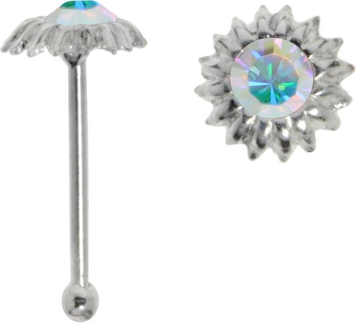 Bijouteria Nasenpiercing (Silber 925, Kristall)