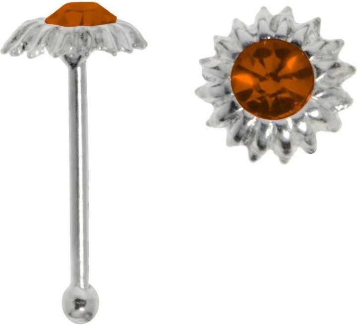 Bijouteria Nasenpiercing (Silber 925, Kristall)
