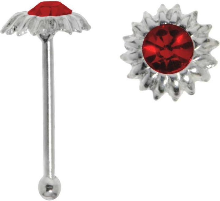 Bijouteria Nasenpiercing (Silber 925, Kristall)