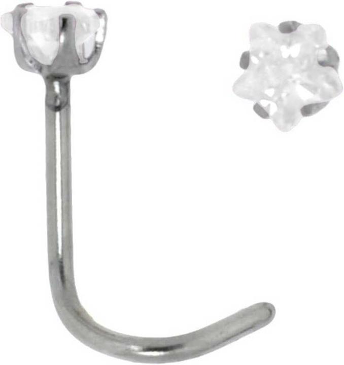 Bijouteria Nasenpiercing (Edelstahl, Zirkonia)