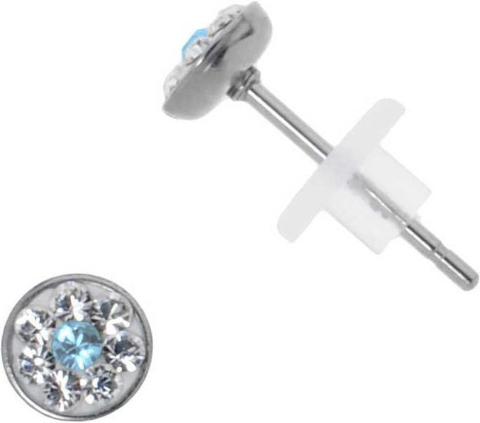 Actual product image Bijouteria Earrings (Stainless steel, Crystal)