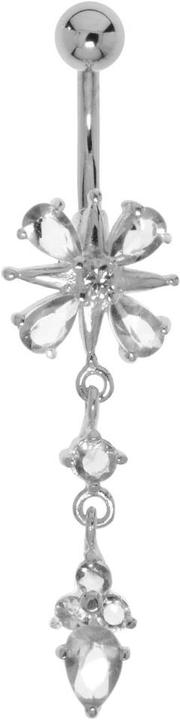Bijouteria Bauchpiercing (Edelstahl, Silber 925, Zirkonia)