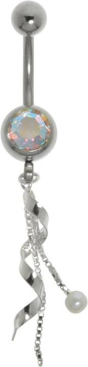 Bijouteria Bauchpiercing (Edelstahl, Silber 925, Kristall, Synthetische Perle)