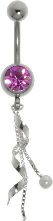 Bijouteria Bauchpiercing (Edelstahl, Silber 925, Kristall, Synthetische Perle)
