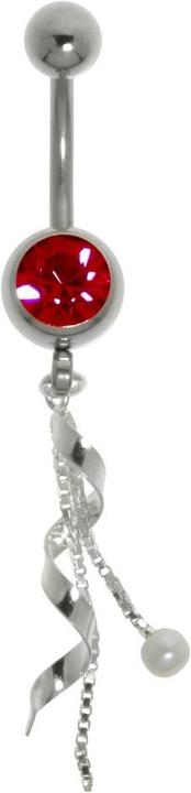 Bijouteria Bauchpiercing (Edelstahl, Silber 925, Kristall, Synthetische Perle)
