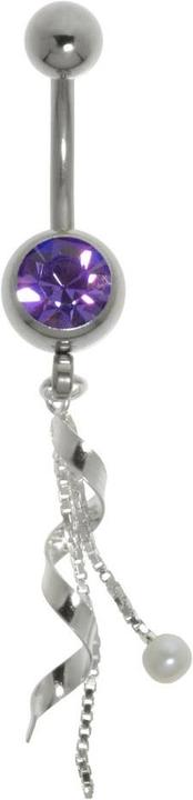 Bijouteria Bauchpiercing (Edelstahl, Silber 925, Kristall, Synthetische Perle)